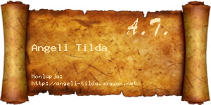 Angeli Tilda névjegykártya